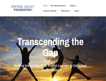 Tablet Screenshot of centralvalleyfoundation.org